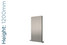 EU-EMADV-1200-S-TH - Eucotherm Mars Duo Vertical Double Flat Panel Silver Radiator H1200mm X W595mm EU-EMADV-1200-S-TH - Eucotherm Mars Duo Vertical Double Flat Panel Silver Radiator H1200mm X W595mm